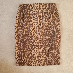 Express Cheetah Print Pencil Skirt